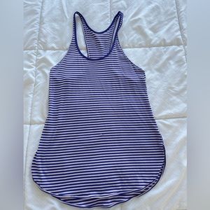 Purple and white lulu lemon tank top
